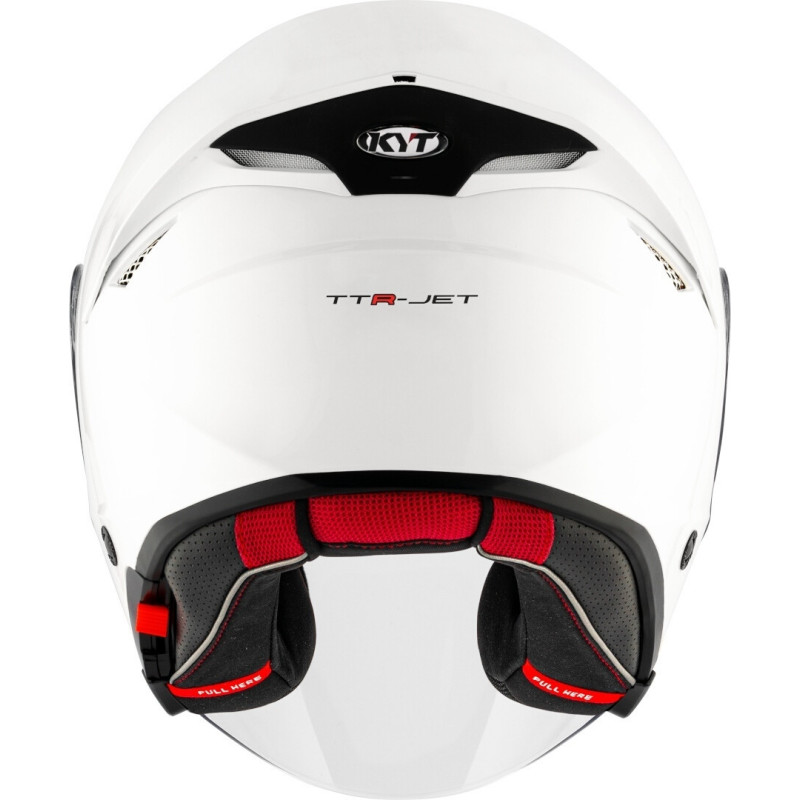 CAPACETE KYT TTR-JET PLAIN - BRANCO