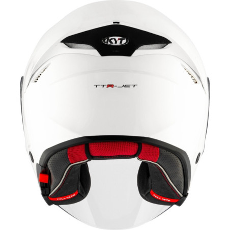 CAPACETE KYT TTR-JET PLAIN - BRANCO