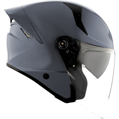 CAPACETE KYT TTR-JET PLAIN - CINZENTO