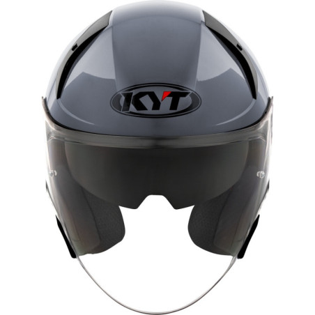 CAPACETE KYT TTR-JET PLAIN - CINZENTO