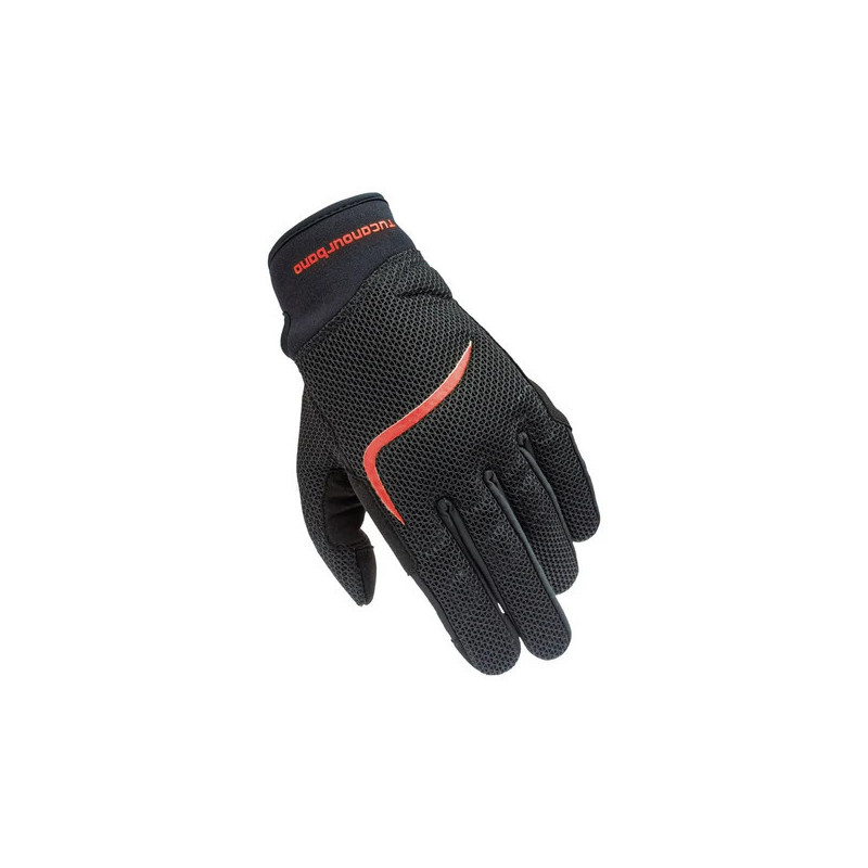 LUVAS MIKY MESH - PRETO/LARANJA