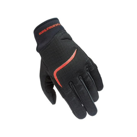 LUVAS MIKY MESH - PRETO/LARANJA