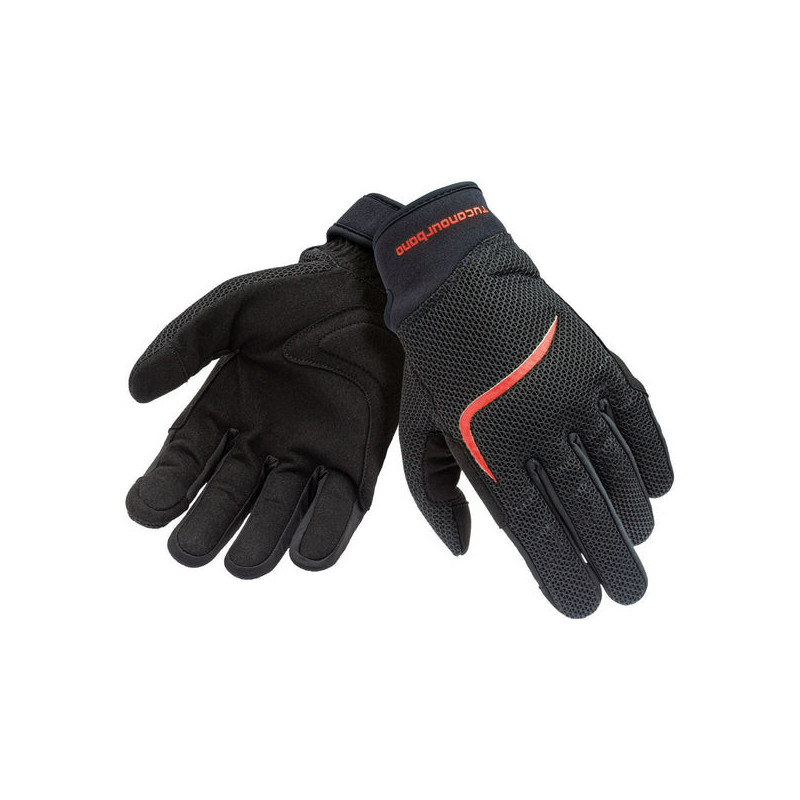 LUVAS MIKY MESH - PRETO/LARANJA