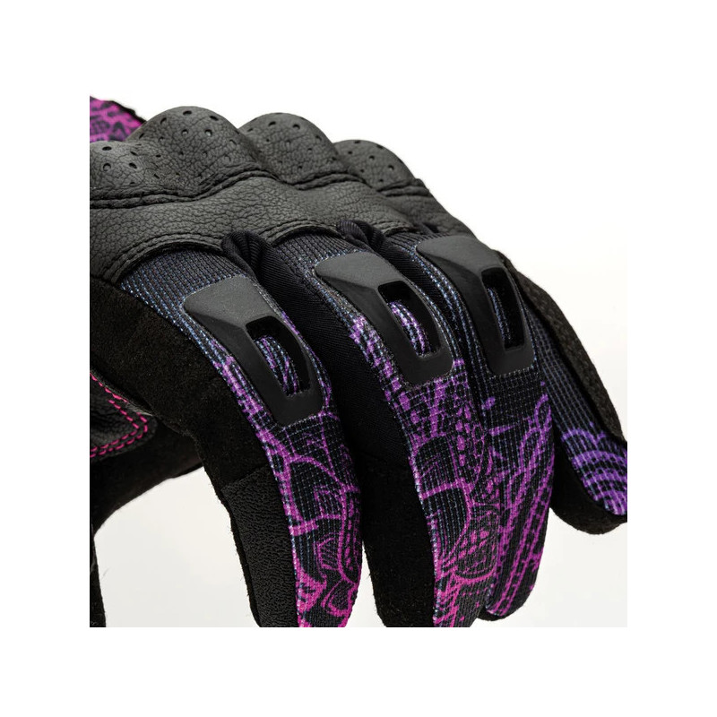 LUVAS STACCA LADY - PRETO/VIOLETA